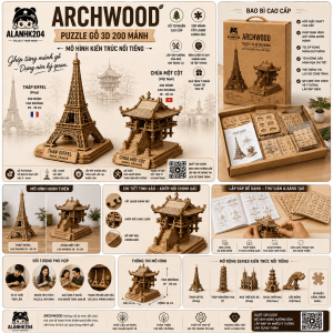ARCHWOOD – Puzzle Gỗ 3D