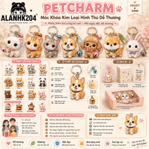 PETCHARM – Móc Khóa Kim Loại